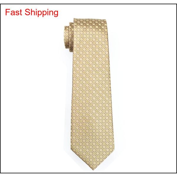 

yellow silk tie business work tie dot pattern hankerchief cufflinks mens set jacquard woven classic 8. qyliny queen66, Black;blue