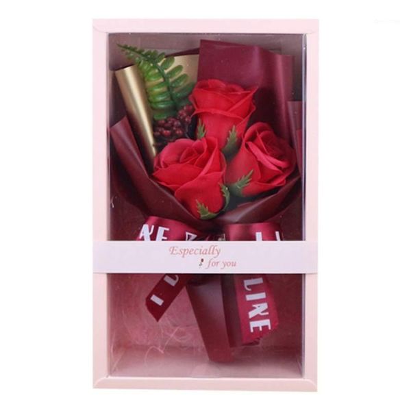 

rose soap flower artificial floral decoration dry flower bouquet gift box for valentine's day holiday thanksgiving,home decora1