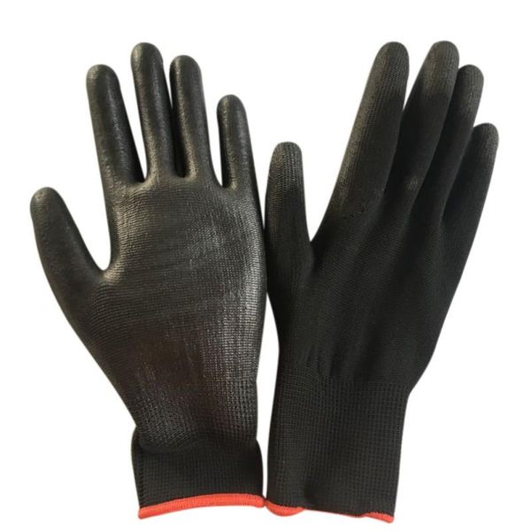 

breathable working gloves nylon dipped labor protection gloves anti-oil anti-friction antiskid garden cut protection