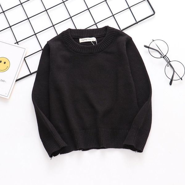 

2020 autumn new baby boys girls sweater o neck cotton pullover kids sweater toddler girl sweater 1 2 3 4 5 6 sqcuhs, Blue