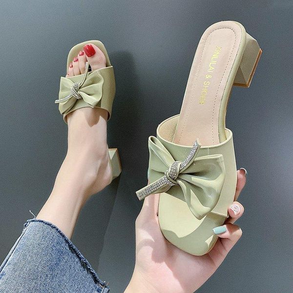 

slippers 2021 women summer fashion open toe high heels indoor outdoor flip flops beach shoes female pantuflas mujer, Black