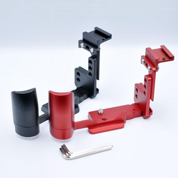 

tripods vertical quick release l plate/bracket holder hand grip adapter with shoe for canon eos-m6 camera tripod1