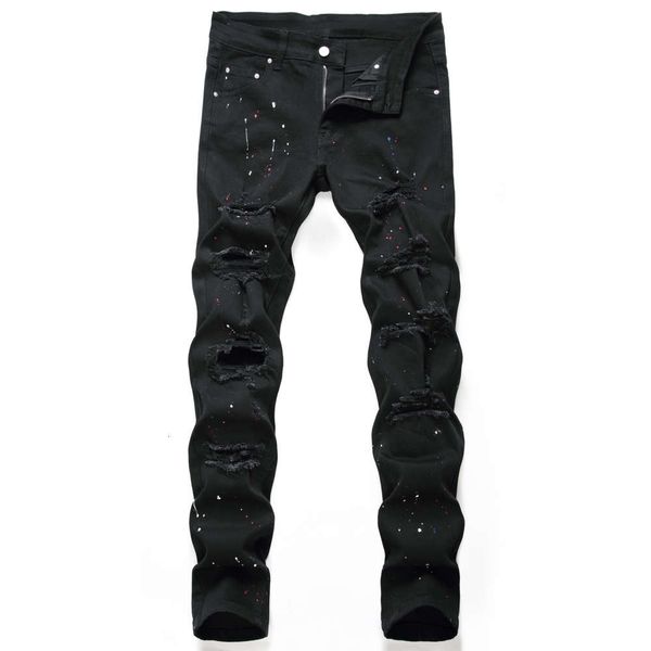 

new men's slim fit straight jeans in 2020, Blue