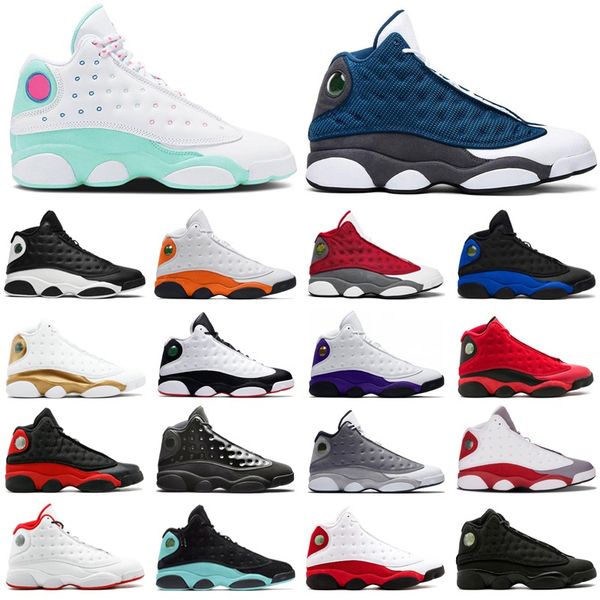 

classic aurora green 13 13s classic men basketball shoes reverse he got game starfish atmosphere grey red mens sports sneakers size 40-47