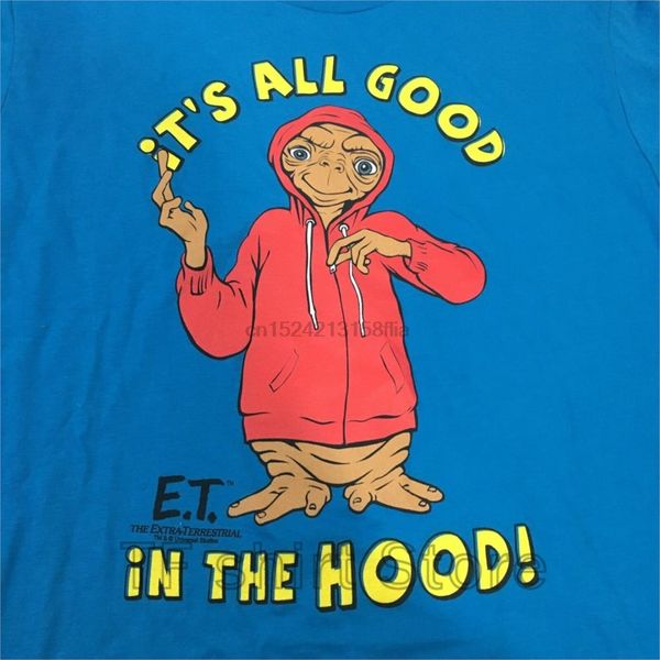 

funny print men t shirt women cool tshirt et extra terrestrial its all good in the hood t-shirt size large sport hooded sweatshirt hoodie