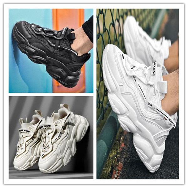 

men women running shoes comfortable breathable sports rubber hard-wearing brand sneakers trend 36-44 2245, Black