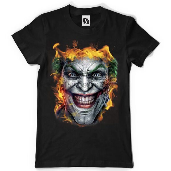 

exclusive mens t-shirt - joker flame design (sb403) sport hooded sweatshirt hoodie