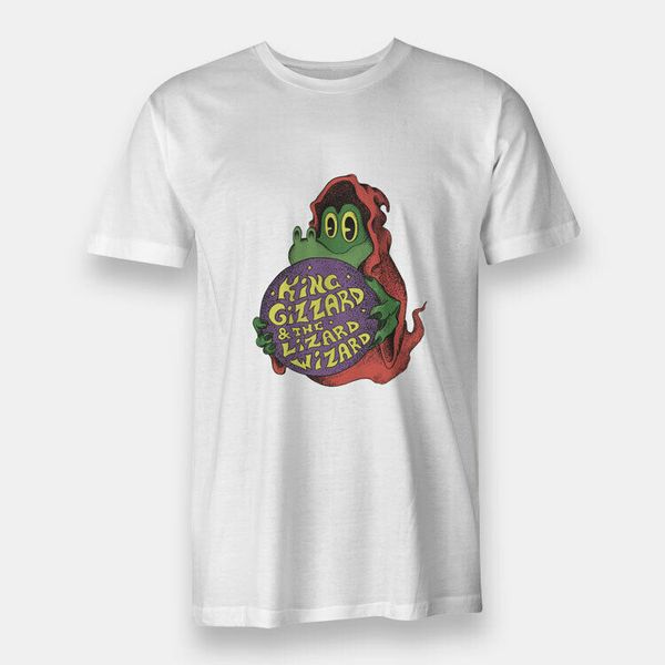 

new the lizard wizard king gizzard men's size s xxxl white 100% cotton brand new tee hoodie designers t shirts sweatshirt