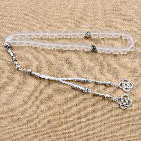 

beaded, strands white frosted crysta tasbih 33beads muslim bangles misbaha tassel islamic bracelet accessories gift arab fashion jewelry1, Black