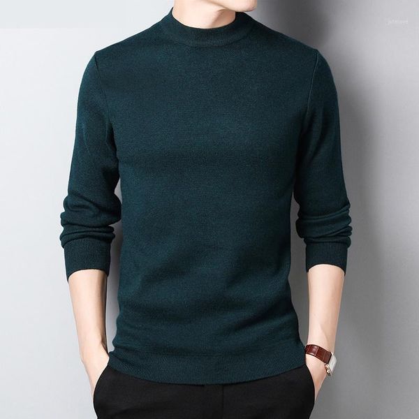 

autumn winter o-neck long sleeve knitted sweater men's clothing sweaters 12051, White;black