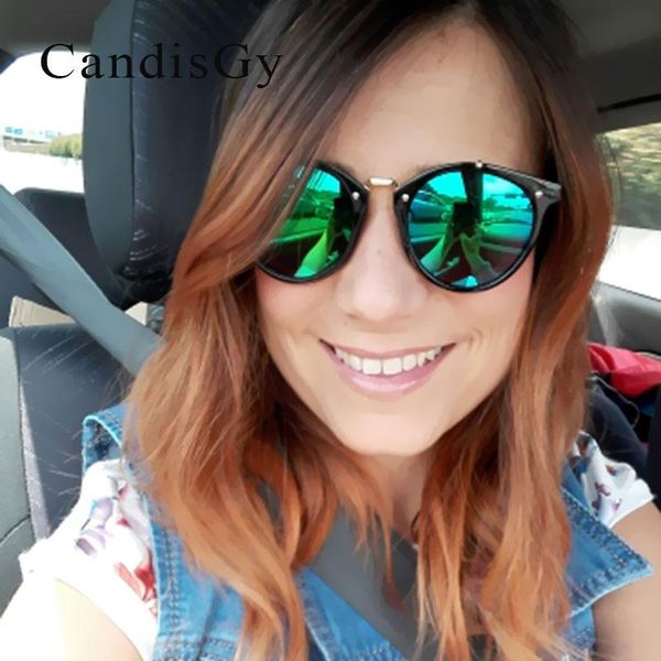 

sunglasses vintage round women fashion designer eyewear uv400 gradient female retro sun glasses brand points 2021, White;black