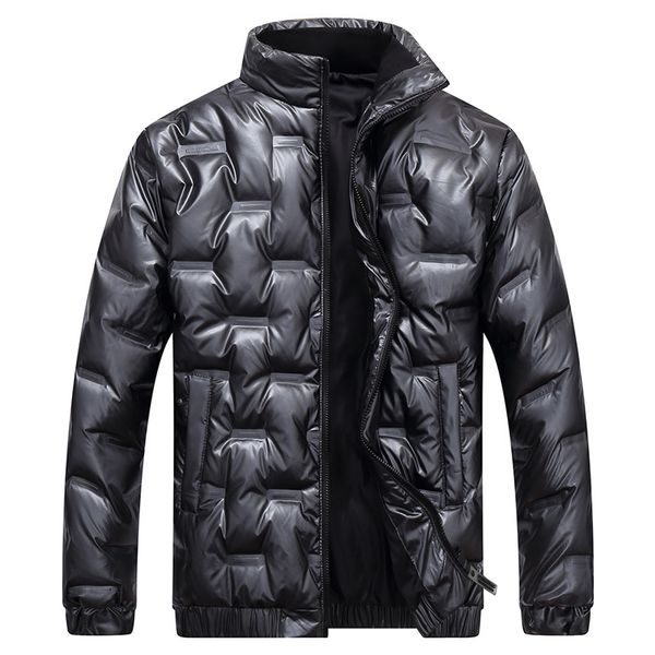 

2020 men's down jacket new light coat fashion brand cool winter short bread clothes, Black