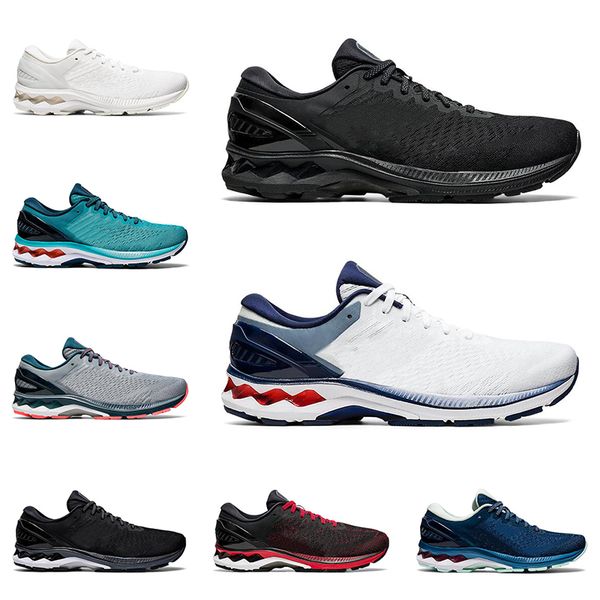

2021 gel-kayano 27 men women running shoes trainers triple black white classic red techno cyan sheet rock mens outdoor sports sneakers