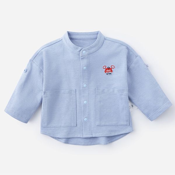 

long sleeve kids boys' clothing t-shirts spring autumn children boy cartoon t shirts cotton kids boys clothes q0112, Blue