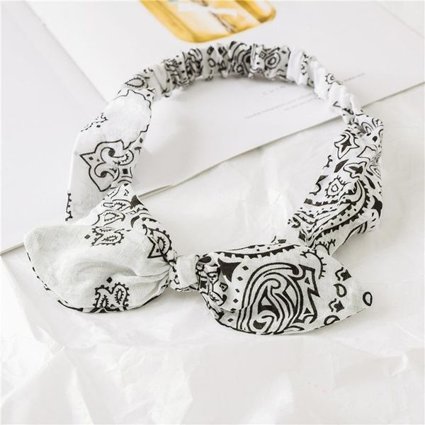 

women rabbit ear headband vintage cross knot bows hairband head band cashew elastic ladies girl turban hair accessories headwear q bbyqqd