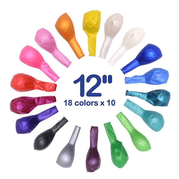 

20pcs 12inch colorful birthday latex helium party balloon arch inflatable wedding balloons child toy 2.8g