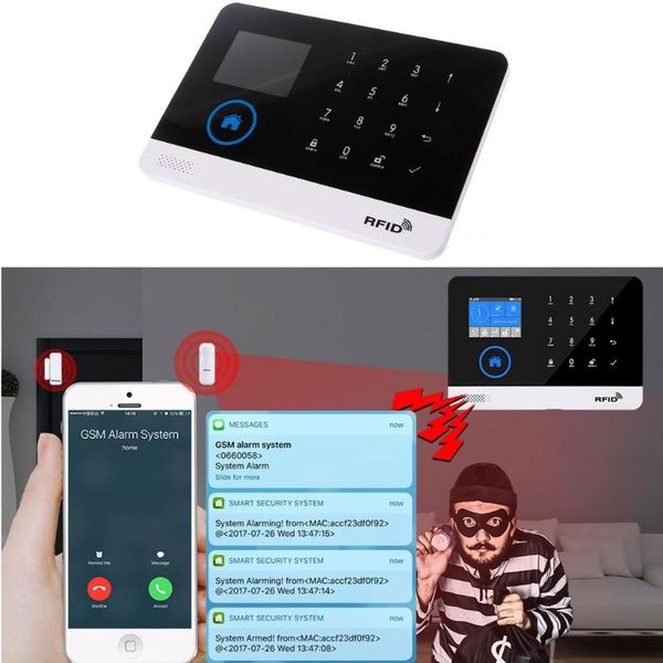 

alarm systems home security wireless wifi gsm gprs system app remote control kit y5lc