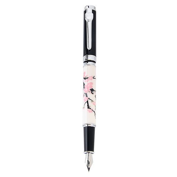 

Creative Ceramic Plum Blossom Iraurita Fountain Pen Metal Wood Shell Fountain Ink Pen Writing School Office Business Stationery, Red