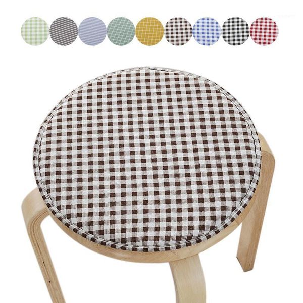 

chair covers round cover stripe printed seat bar protector stool dustproof for home restaurant1