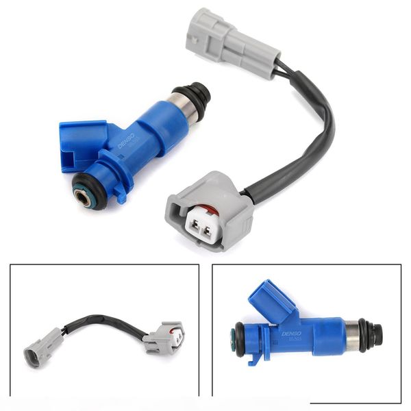 

areyourshop car 1pcs new 410cc fuel injectors w plug play adapters fit for honda civic acura rdx car auto accessories parts