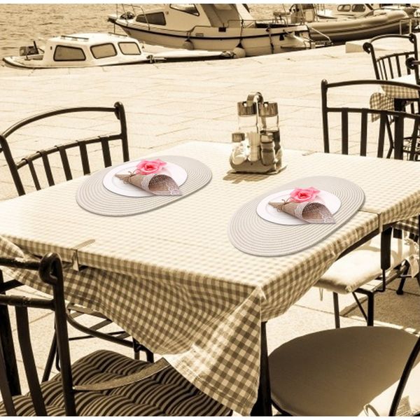 

сплошной цвет тканый плацмат обеденный стол мат термостойкий нескользящий чай кофе чашки кофейных чашек кофейных чашек коврик