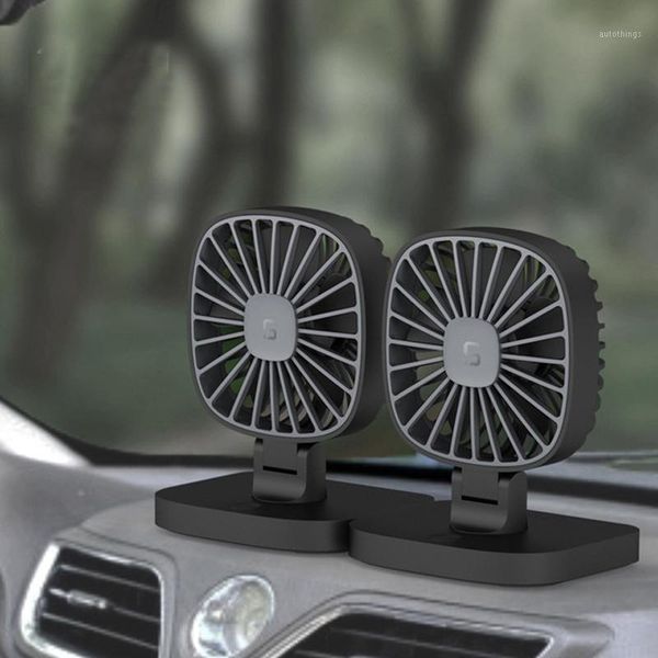 

car universal cooling usb fan 12v adjustable car air singl dual head fan low noise auto cooling air for summer1