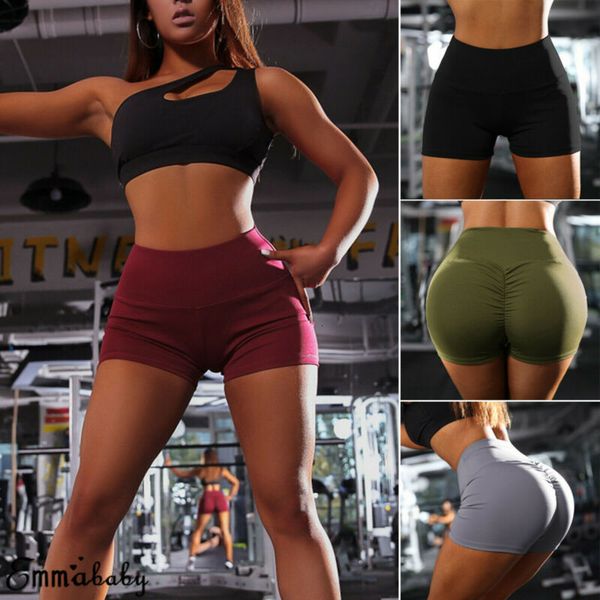 

women gym yoga dance cycle sport fitness stretch mini shorts, White;black