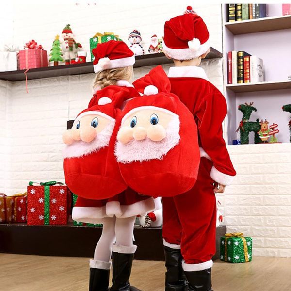 

2020 christmas gift bag christmas decorations for home santa claus kids candy large bags gold velvet tree kids gifts1