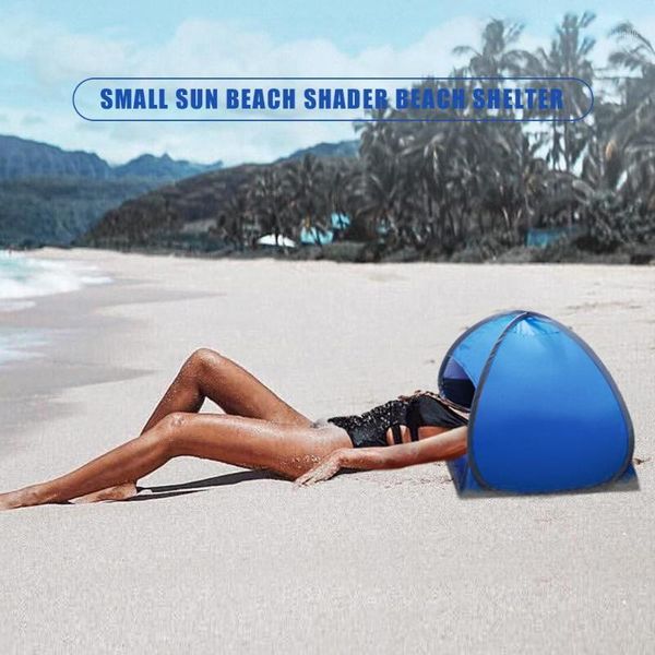 

beach tent fully automatic beach shade sunbathing tent portable sun shade canopy sunbathing head sun protection1
