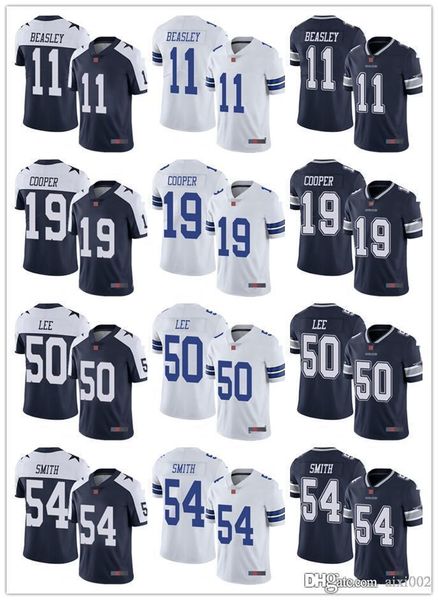 

mens womens youth dallas cowboys 19 amari cooper 11 cole beasley 54 jaylon smith 50 sean lee navy custom football jerseys, Black;red