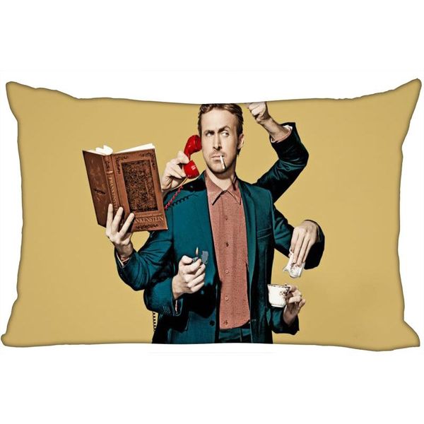 

pillow case ryan gosling pillowcase 45x35cm(one side)rectangle zipper bright print throw wedding decorative cover