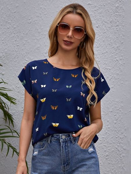 

allover butterfly print c5hc#, White