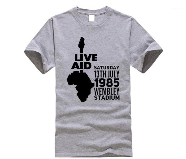 

live aid queen band 1985 freddie mercury t shirt for male t-shirt s-6xl homme tee shirt popular streetwear t-shirt wholesale1, White;black
