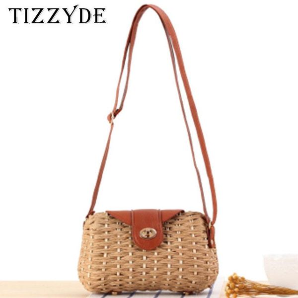 

new simple bohemian style slung hand-woven bag sen-series beach casual summer retro straw bag holiday slung female zcy205