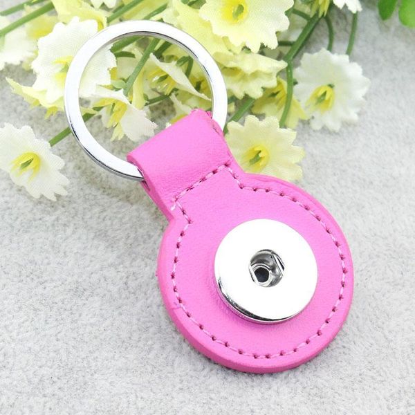 

3 styles snap button keychain pu leather belt key chains diy accessory fit 18mm snap buttons charms keyring 6187 q bbyspz, Slivery;golden
