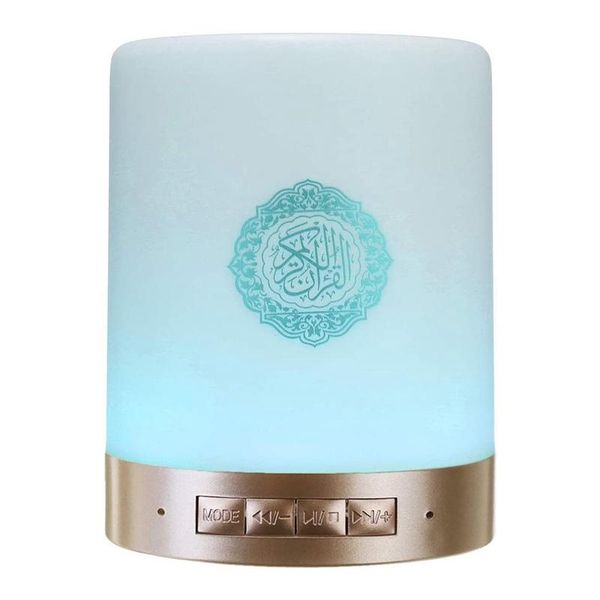 

8g bluetooth quran speaker book with handle led remote control lamp support mp3 fm tf card radio