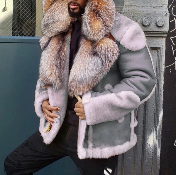 

solid long fashion winter designer sleeve lapel neck coats luxury thick color mens warm outwear casual mens jackets jwrbk, Black