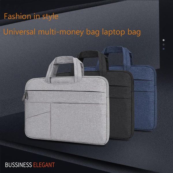 

large capacity lapbriefcase men women travel notebook bag 13inch office computer bag shoulder tablet bussiness handbag#d