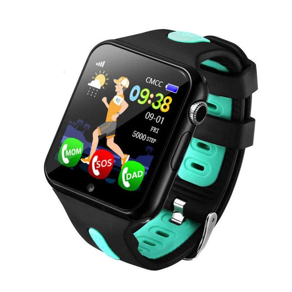 

positioning gps v5k p calling smart children's phone watch un4lw9a7, Blue