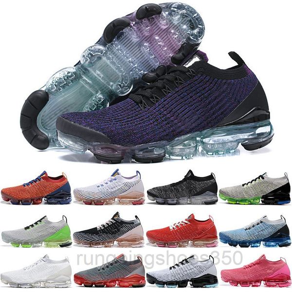 

2019 women and men casual shoes fly 3 3.0 knit triple black white blue sports shoes trainers true mesh sneakers 36-45 khk6