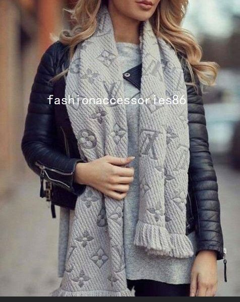 

2020 последних высокого класса люкс осень / зима стиль шерсти шали с теплой и удобной двухсторонний шарф для мужчин и женщин 180 * 35см, Blue;gray