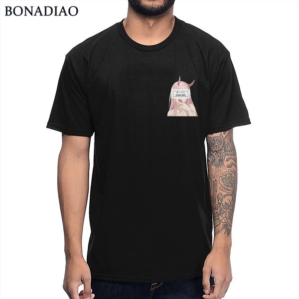

zero two darling in the franxx t shirt men cartoon organic cotton cotton s-6xl tee shirt sport hooded sweatshirt hoodie