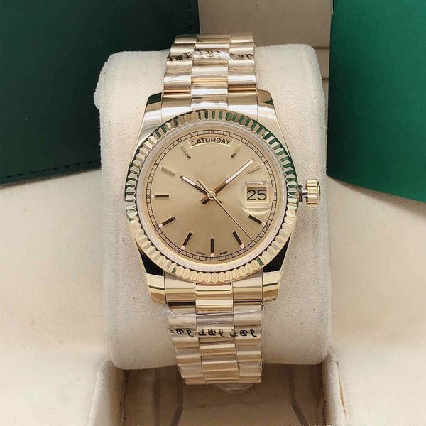 

selling stainless steel women's watch 36mm automatic mechanical watch dual date movement fashion bar ding face high performance watches, Slivery;brown