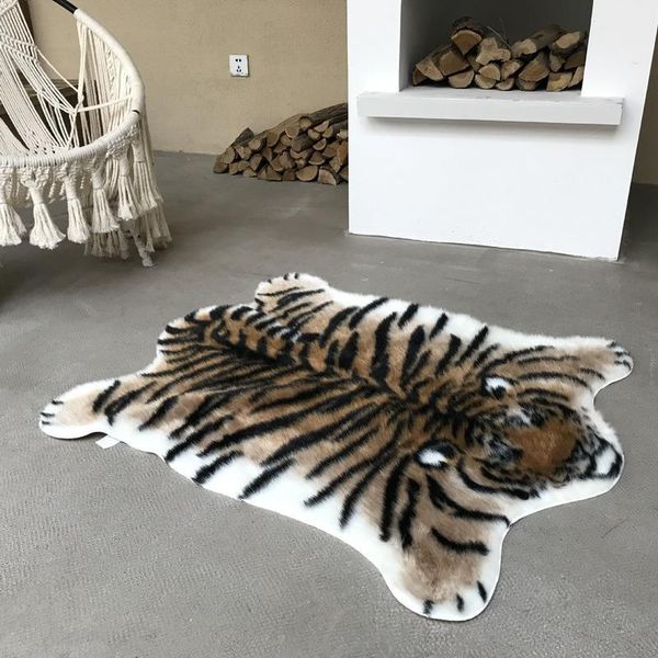 

110x85cm new tiger printed animal carpet for bedroom balcony corridor kids room non-slip antiskid floor mat home decoration1