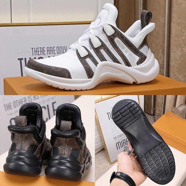 

2021 new designer shoes luxury womens archlight sneaker men trainers outsole casual shoes runner shoe fashion luxury designer women shoes, Black