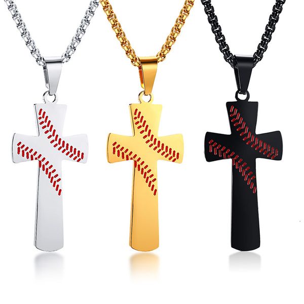 

necklace men baseball cross explosion hip hop jewelry rap style pendant creative dhl