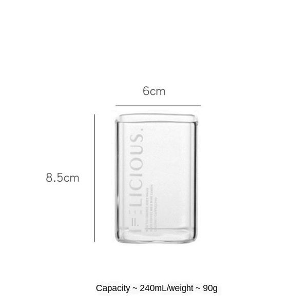 

mouth home glass breakfast creative cup juice square nordic milk heat resistant beverage bbyolj lipper