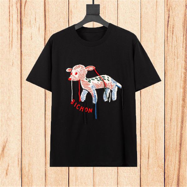 

famous stylist womens t shirt 2021 summer men women couples short sleeve tshirt street fashion cotton tees for woman, White