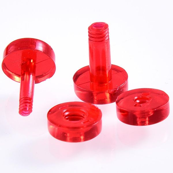 

2pcs acrylic ear plugs and tunnels ear gauges clear screw ear expanders stretchers plugs and tunnels body piercing jewelry q jllcli, Silver
