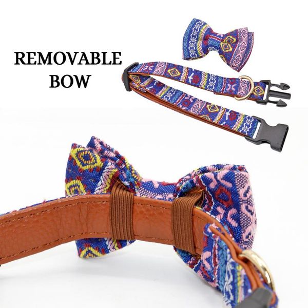 

cute bowknot dog collar adjustable pet puppy collar for small medium dogs cats chihuahua yorkshire pug collar perro pet wmtmgy